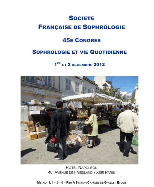 Congrès 2012 - SFS - Société Française de Sophrologie