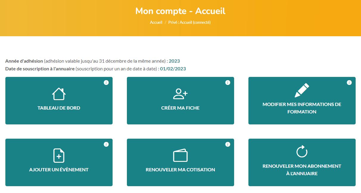 espace adherent - SFS - Société Française de Sophrologie